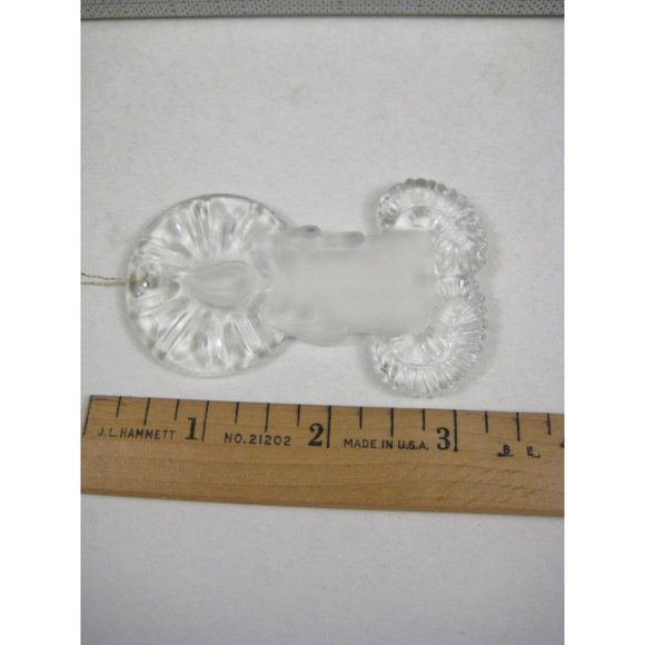 Bleikristall Christmas Glass Ornaments 5 Vintage Tree Santa Western Germany - Picture 12 of 13